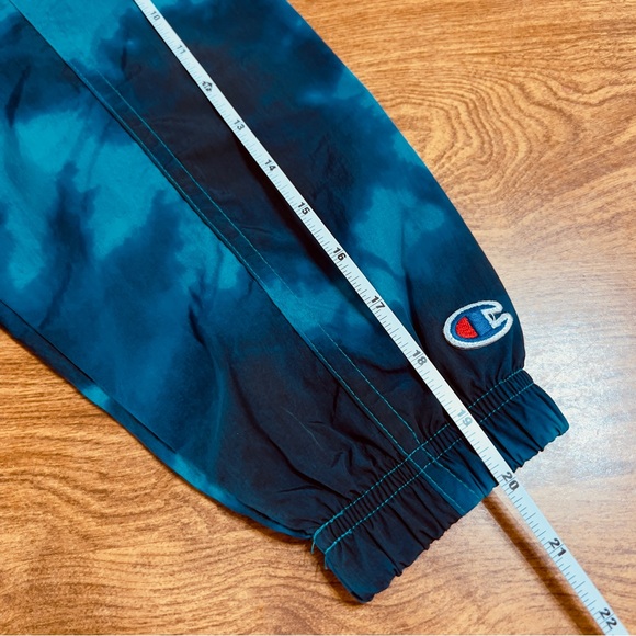 Champion Blue Green Tie dye Half Zip Hoody Activewear Lightweight PullOn Jacket - Picture 13 of 13
